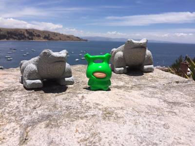 11 WAKO.Kalibu with "frog-friends" overlooking Lake Titicaca - Best Of 16